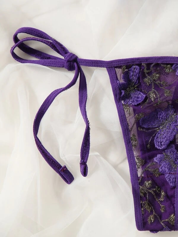 Conjunto de mariposa Morado