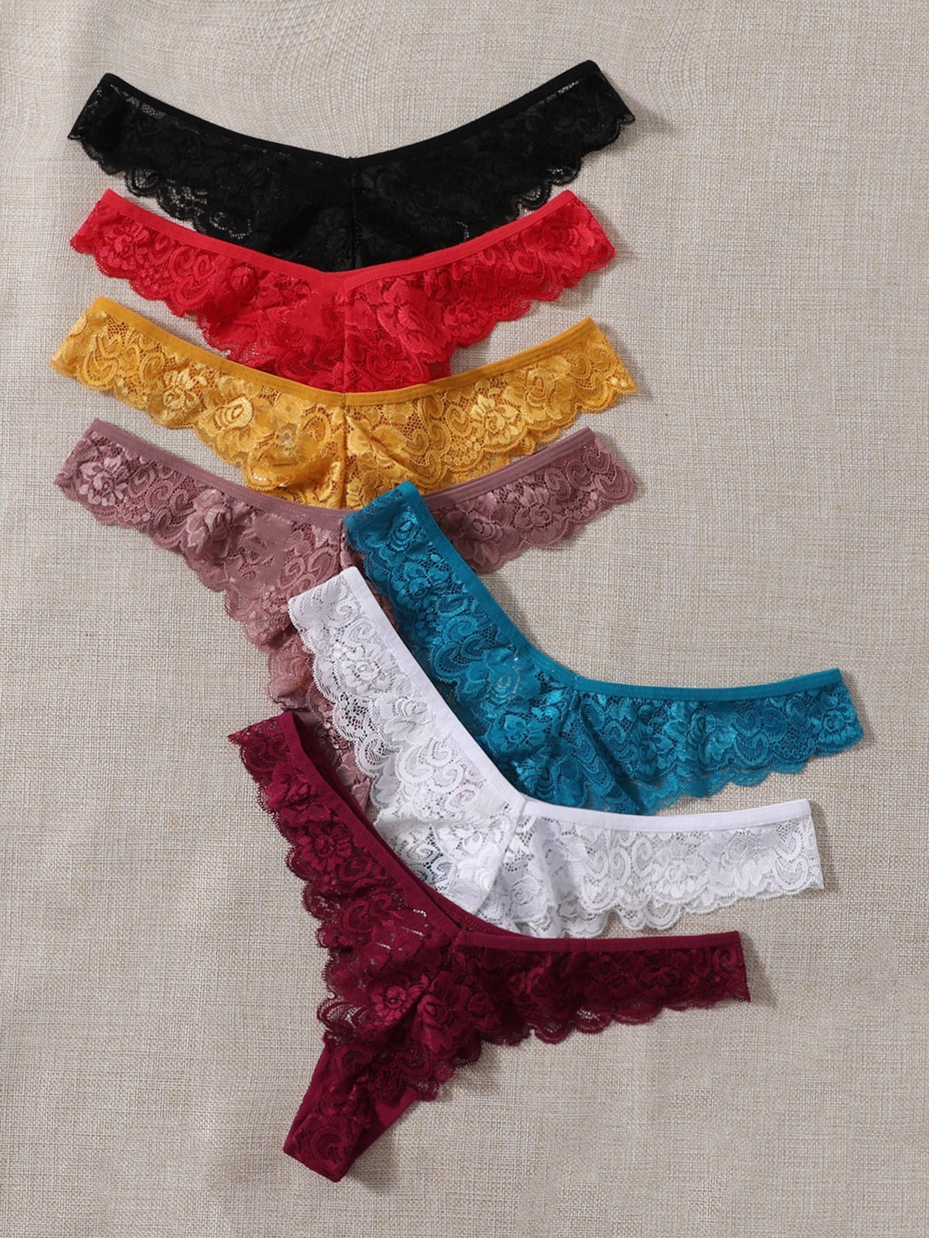 Tangas en con encaje floral sensual vanity