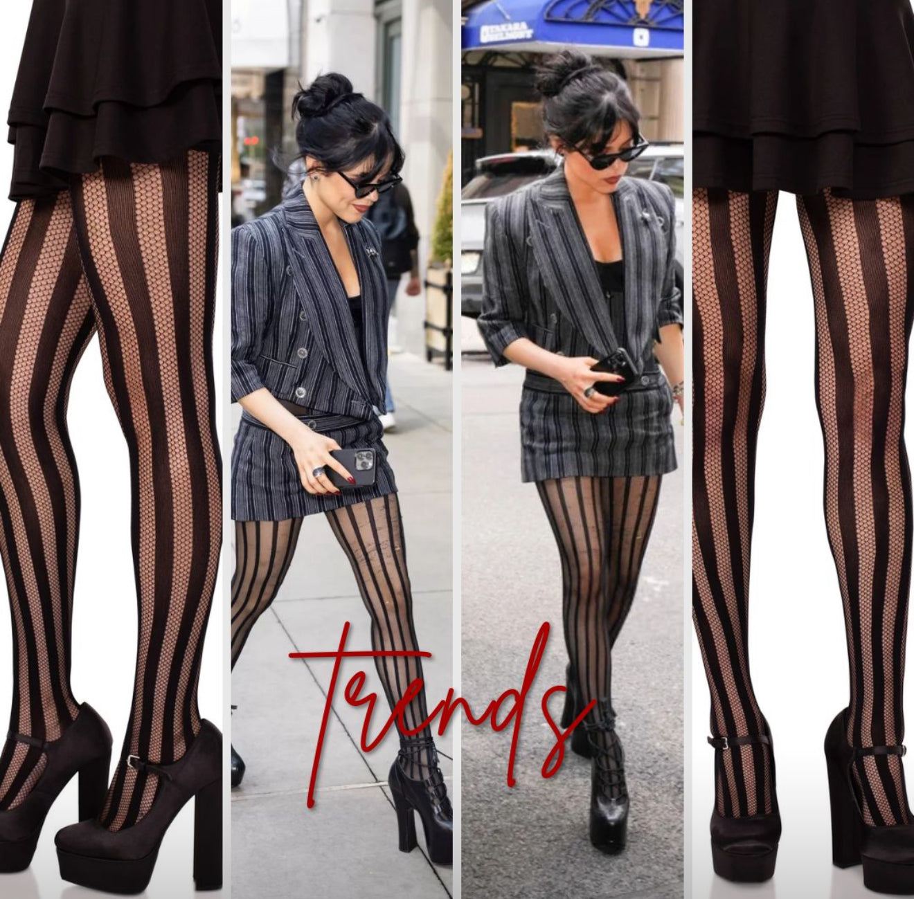 Medias negras sin abertura Jenna