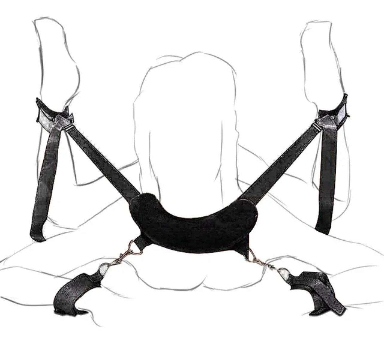 Bondage gear- arnés negro