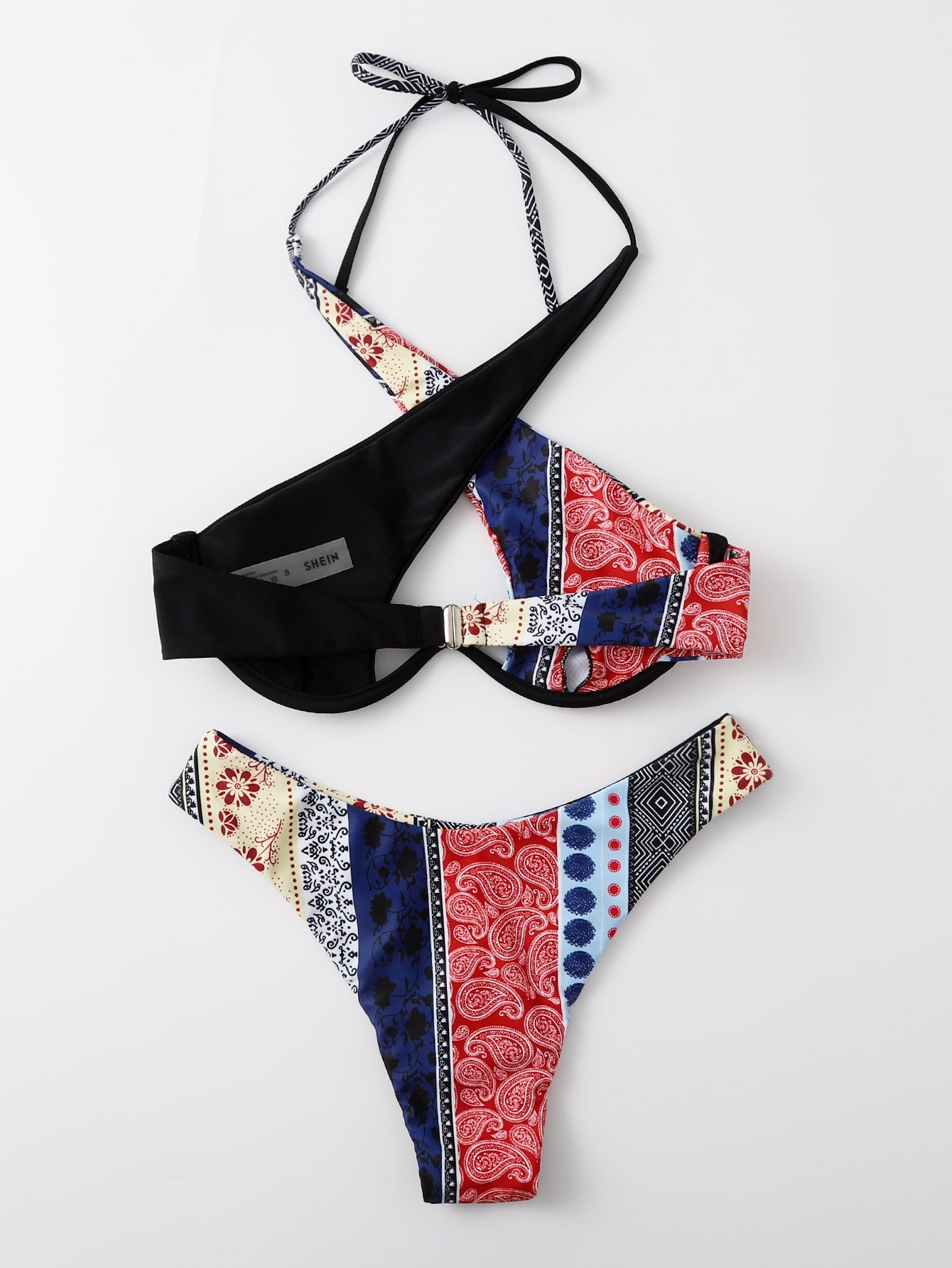 Bikini con estampado geométrico