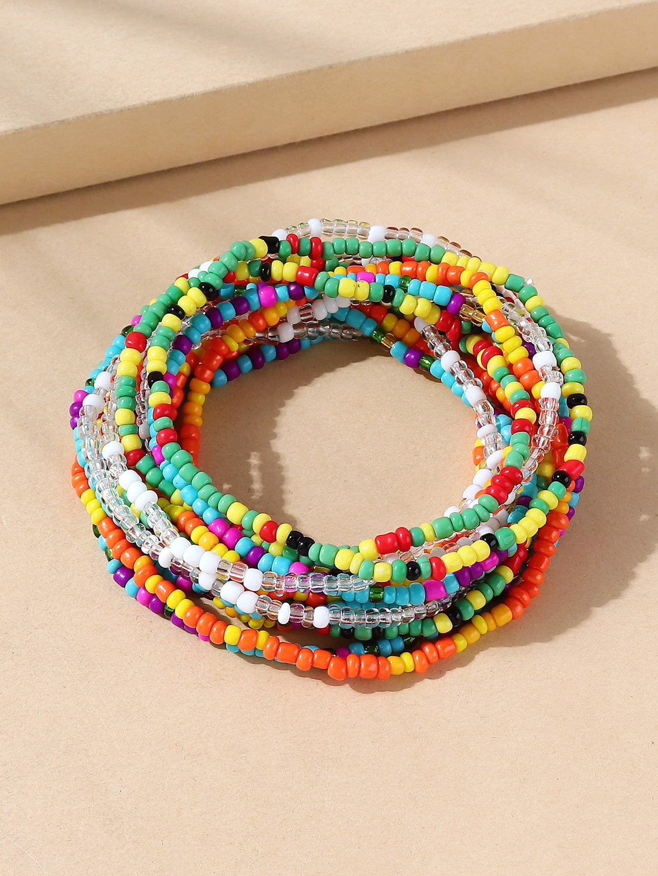 Pulsera con cuenta a capas 4 piezas