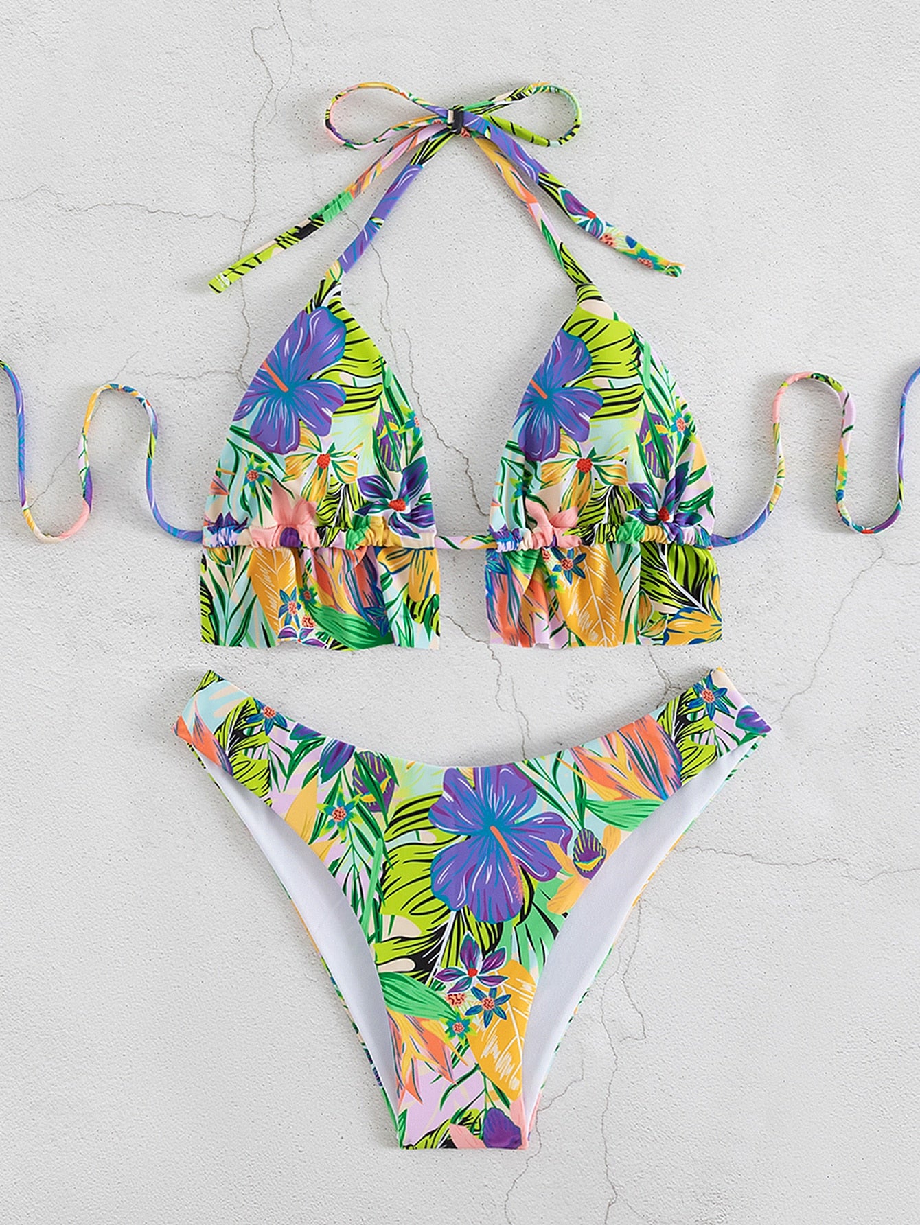 Bikini Volante Tropical Bohemio