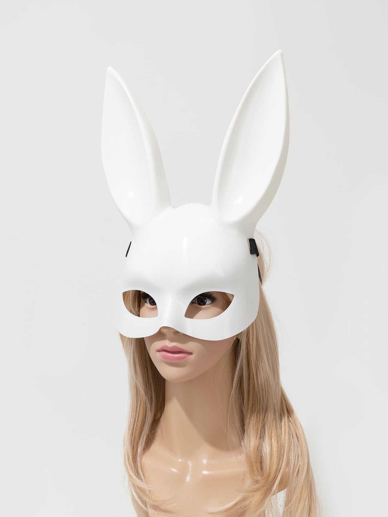 Máscara facial disfraz conejo blanco