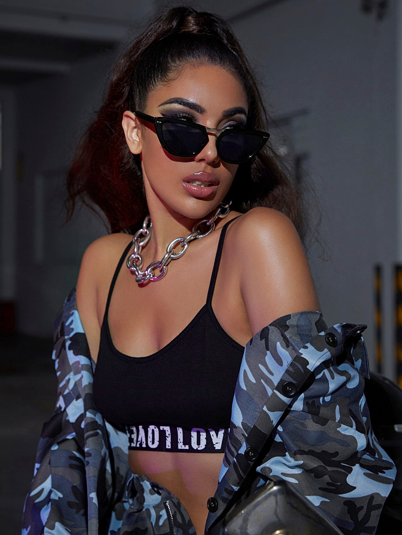 Gafas de moda con montura acrílica