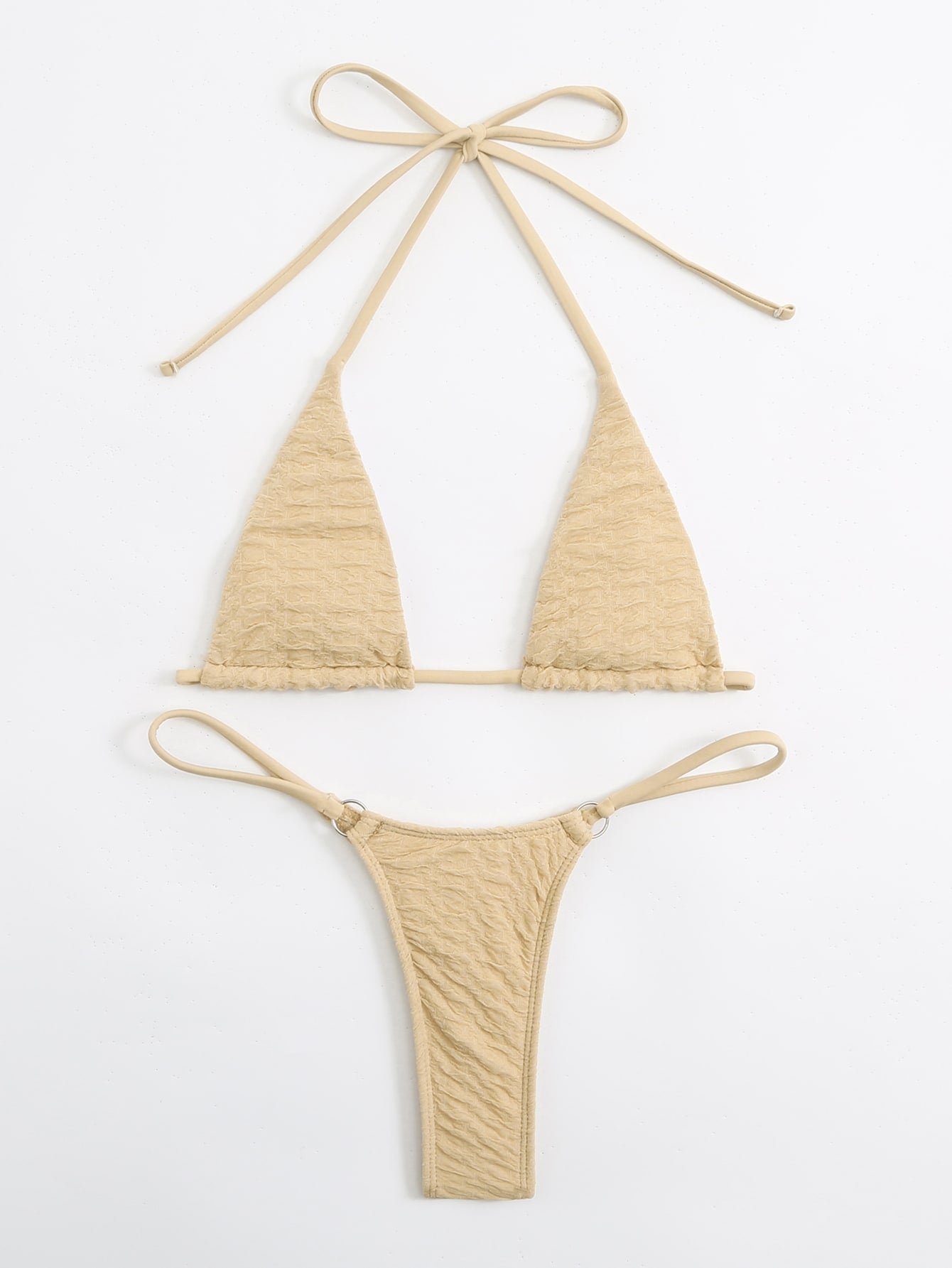 Bikini con tanga triángulo halter micro
