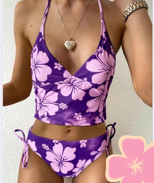 Bikini morado de dos piezas