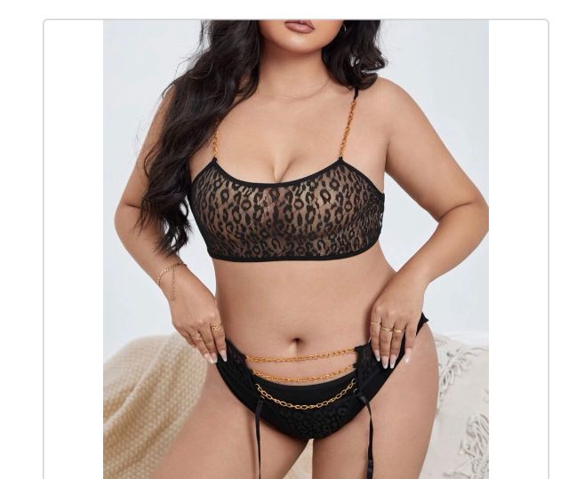 Conjunto de lenceria con ligas