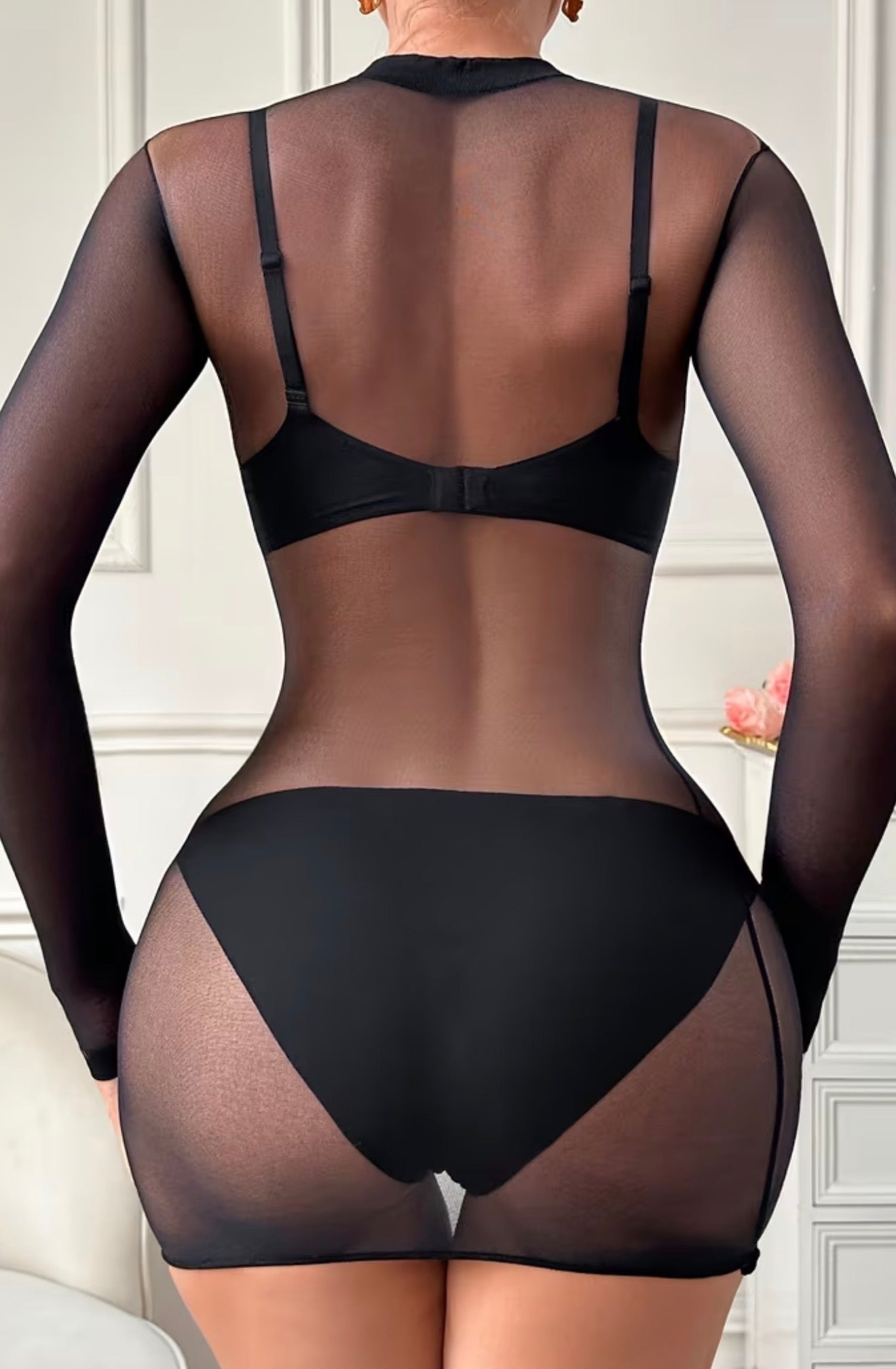 Malla tipo vestido Kelly en transparencia