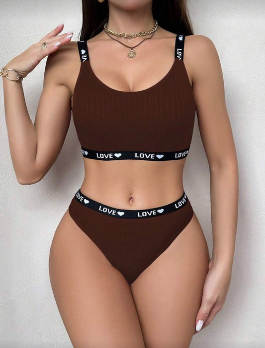 Set de lencería Rojizo Alexia