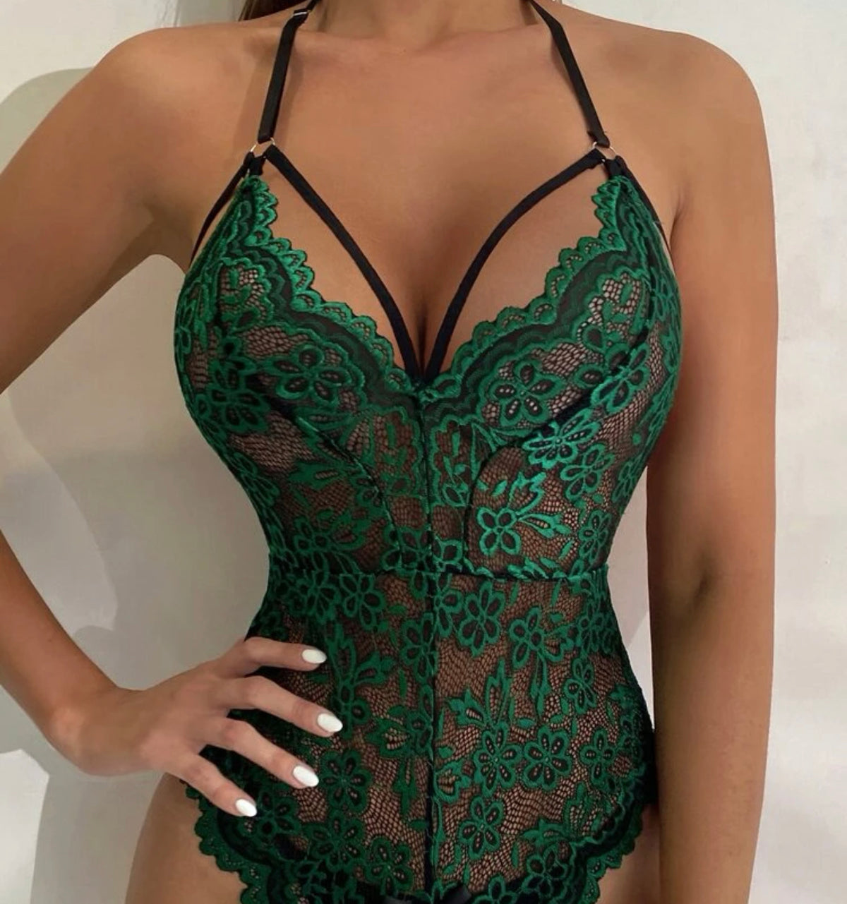 Triquini verde esmeralda