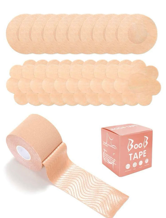 Boob tape +20 pares de cubrepezones